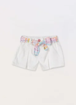 Blukids Shorts in cotone stretch neonata- Pantaloni
