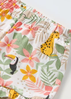 Blukids Shorts in cotone stretch neonata- Pantaloni