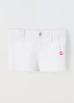 Blukids Shorts in denim di cotone stretch neonata- Jeans