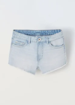 Blukids Shorts in denim di cotone stretch ragazza- Jeans