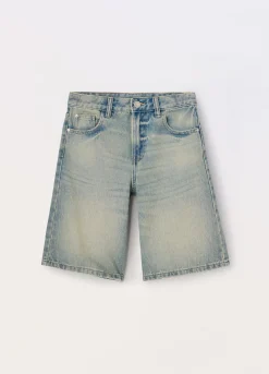 Blukids Shorts in denim di misto cotone ragazza- Jeans