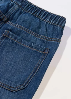 Blukids Shorts in denim di misto cotone bambino-Bambino Pantaloni