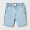 Blukids Shorts in denim di puro cotone bambino-Bambino Jeans