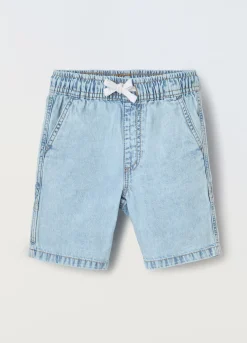 Blukids Shorts in denim di puro cotone bambino-Bambino Jeans