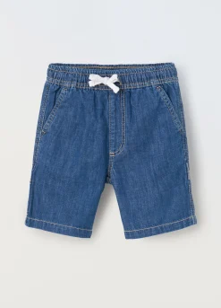 Blukids Shorts in denim di puro cotone bambino-Bambino Jeans