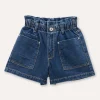 Blukids Shorts in denim di puro cotone ragazza- Jeans