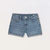 Blukids Shorts in denim di puro cotone ragazza- Pantaloni