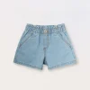 Blukids Shorts in denim di puro cotone bambina- Jeans