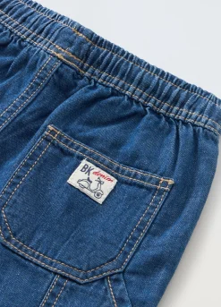 Blukids Shorts in denim di puro cotone bambino-Bambino Jeans