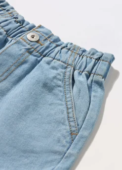 Blukids Shorts in denim di puro cotone bambina- Jeans