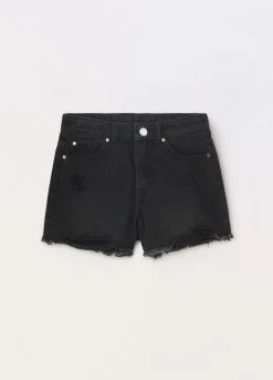 Blukids Shorts in denim misto cotone ragazza- Pantaloni