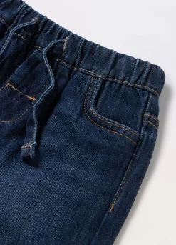 Blukids Shorts in denim misto cotone neonato- Pantaloni