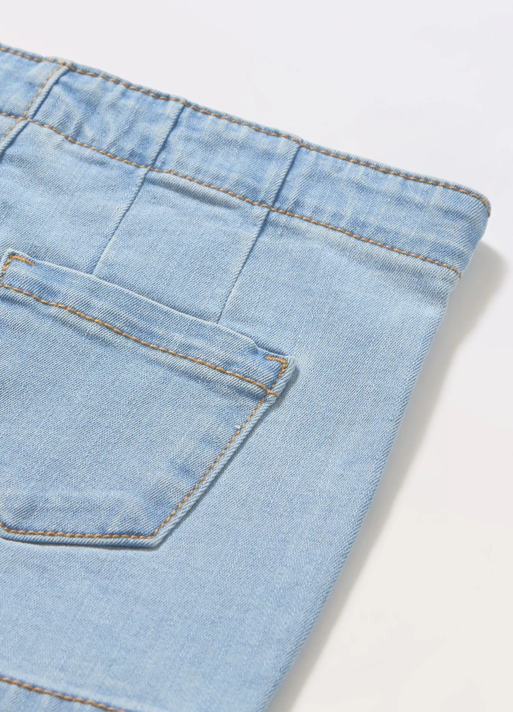 Blukids Shorts in denim misto cotone bambina- Jeans