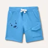 Blukids Shorts in felpa di puro cotone neonato- Pantaloni