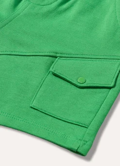 Blukids Shorts in felpa di puro cotone neonato- Pantaloni