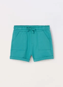 Blukids Shorts in french terry di puro cotone neonata- Pantaloni