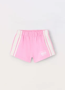 Blukids Shorts in french terry di puro cotone bambina- Pantaloni