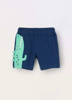 Blukids Shorts in french terry di puro cotone neonato- Pantaloni