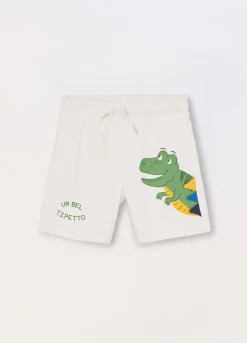 Blukids Shorts in french terry di puro cotone neonato- Pantaloni