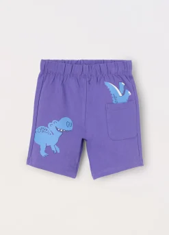 Blukids Shorts in french terry di puro cotone neonato- Pantaloni
