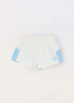 Blukids Shorts in french terry di puro cotone bambina- Pantaloni