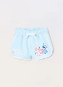 Blukids Shorts in french terry di misto cotone bambina- Pantaloni