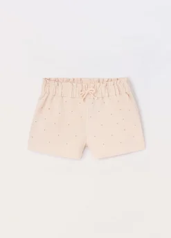 Blukids Shorts in french terry di puro cotone bambina- Pantaloni