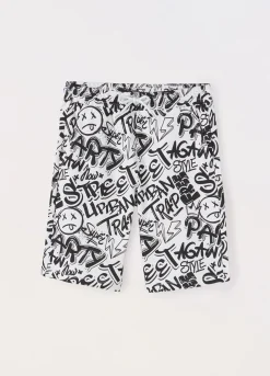 Blukids Shorts in french terry di puro cotone ragazzo- Pantaloni