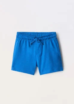 Blukids Shorts in jersey di puro cotone neonato- Pantaloni