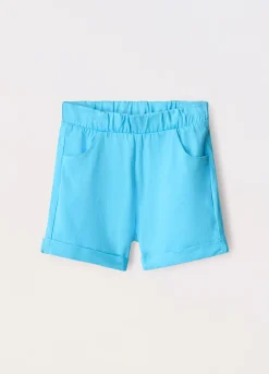 Blukids Shorts in jersey di puro cotone neonato- Pantaloni