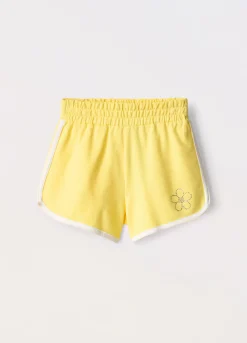 Blukids Shorts in jersey di puro cotone bambina- Pantaloni