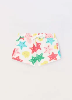 Blukids Shorts in jersey di puro cotone neonata- Pantaloni