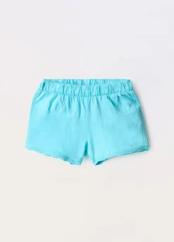 Blukids Shorts in jersey di puro cotone neonata- Pantaloni