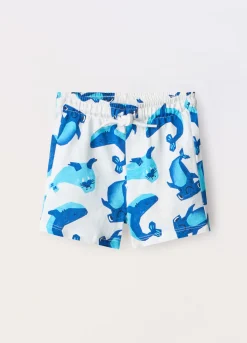 Blukids Shorts in jersey di puro cotone neonato- Pantaloni