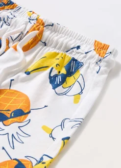 Blukids Shorts in jersey di puro cotone neonato- Pantaloni