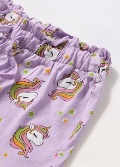 Blukids Shorts in jersey di puro cotone bambina- Pantaloni