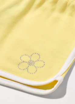 Blukids Shorts in jersey di puro cotone bambina- Pantaloni