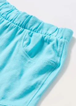 Blukids Shorts in jersey di puro cotone neonata- Pantaloni