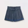 Blukids Shorts in lyocell con ricamo bambina- Pantaloni