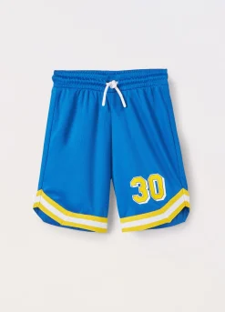 Blukids Shorts in mesh con stampa bambino-Bambino Pantaloni