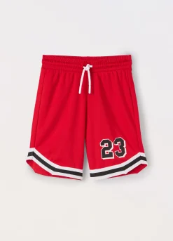 Blukids Shorts in mesh con stampa bambino-Bambino Pantaloni
