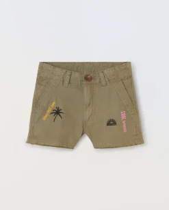 Blukids Shorts in misto cotone ragazza- Pantaloni