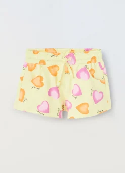 Blukids Shorts in puro cotone bambina- Pantaloni