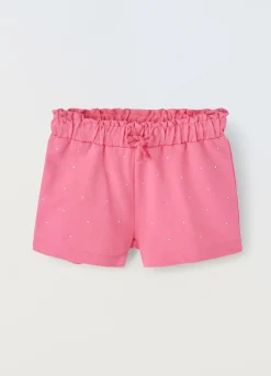 Blukids Shorts in puro cotone bambina- Pantaloni