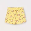 Blukids Shorts in puro cotone con stampa bambina- Pantaloni