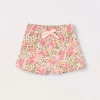 Blukids Shorts in puro cotone con stampa bambina- Pantaloni