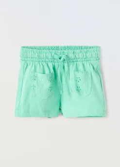 Blukids Shorts in puro cotone neonata- Pantaloni