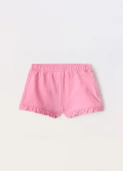Blukids Shorts in puro cotone neonata- Pantaloni