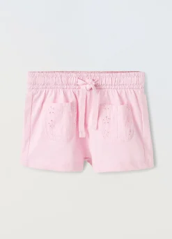 Blukids Shorts in puro cotone neonata- Pantaloni