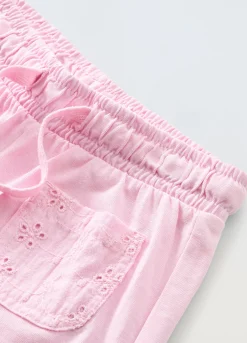 Blukids Shorts in puro cotone neonata- Pantaloni